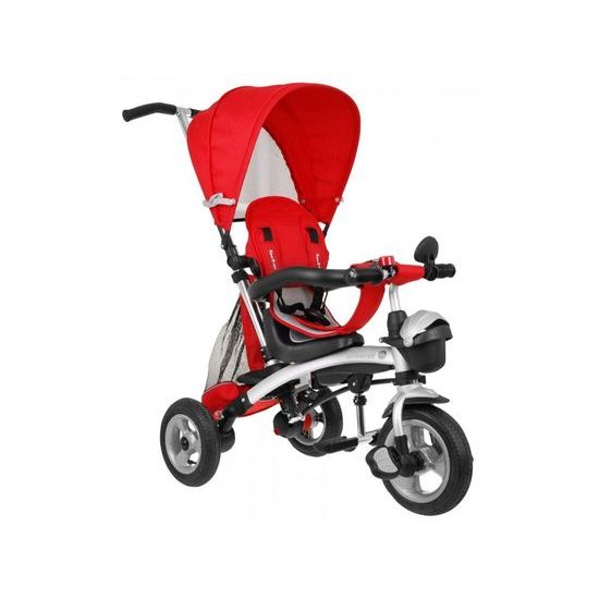 Majlo Toys dětská tříkolka 3v1 Sportrike AIR s nafukovacími koly červená