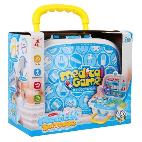 Majlo Toys dětský lékařský kufřík s příslušenstvím na baterie Medical Suitcase