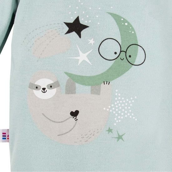 EEVI Kojenecké body s dlouhým rukávem Mellow mátová 74 (6-9m)