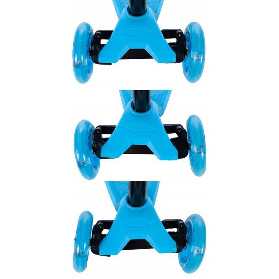 Dětská koloběžka Glow Scooter se svítícími koly modrá