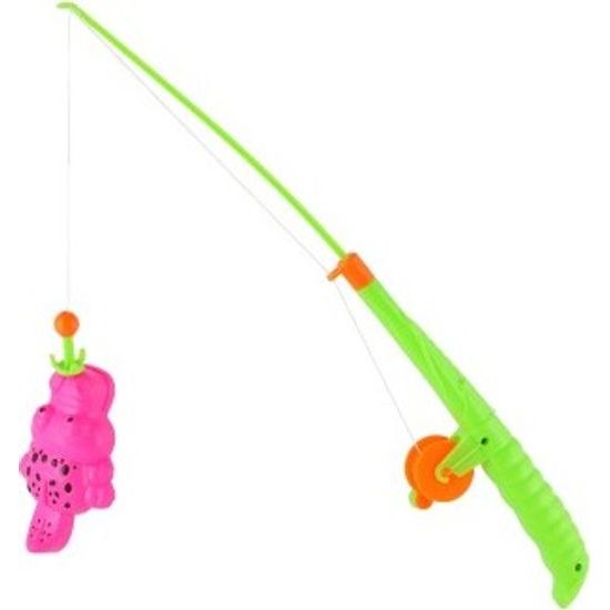 Magnetická Hra ryby/rybář 3ks+prut - mix barev