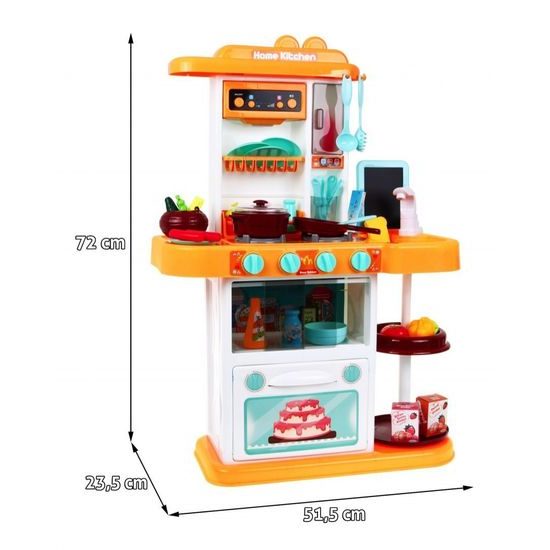 Majlo Toys dětská kuchyňka se zvuky a párou- žlutá