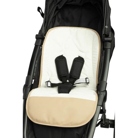 Oboustranná podložka do kočárku Sensillo Velvet - olivy