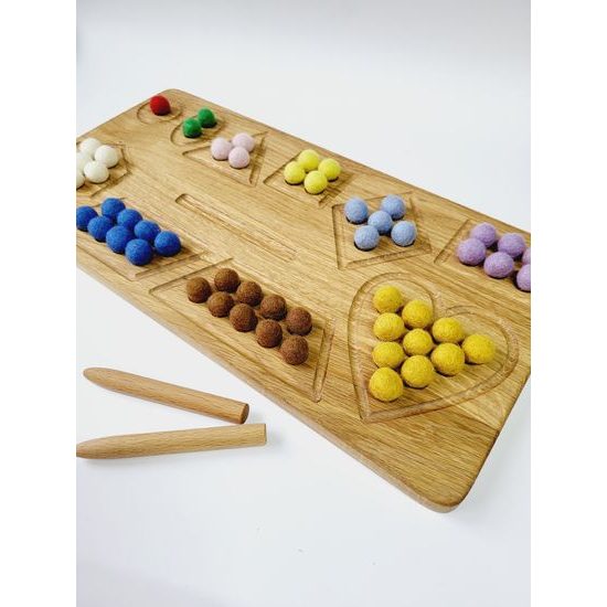 Deska - sled tvarů s narůstajícím množstvím