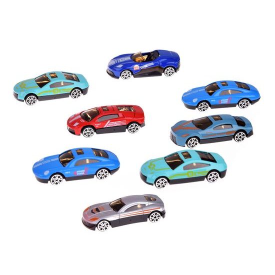 Parkovací garáž s dráhou a 8 autíčky