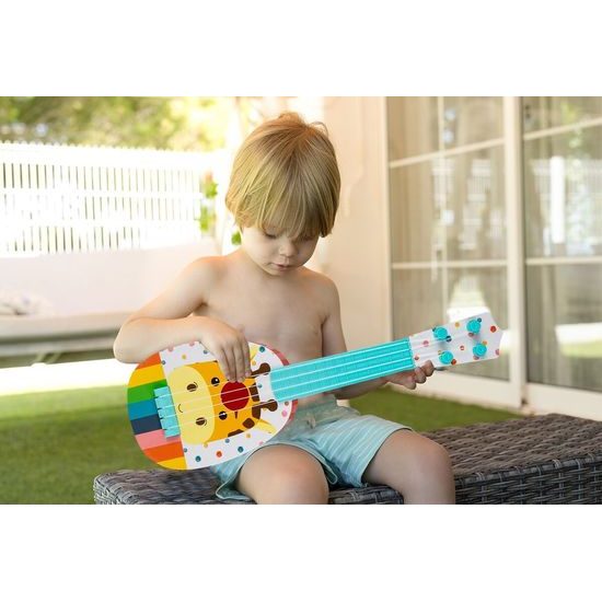 Dětská kytara se žirafou 36 cm