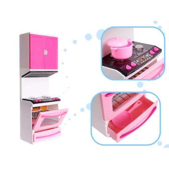 Detská kuchynka so zvukmi a svetlami Happy Kitchen + bábika