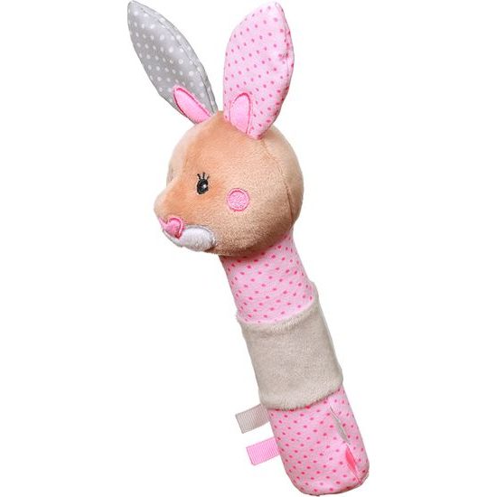 BabyOno Pískací plyšová hračka zvířátko Zajíček Julia