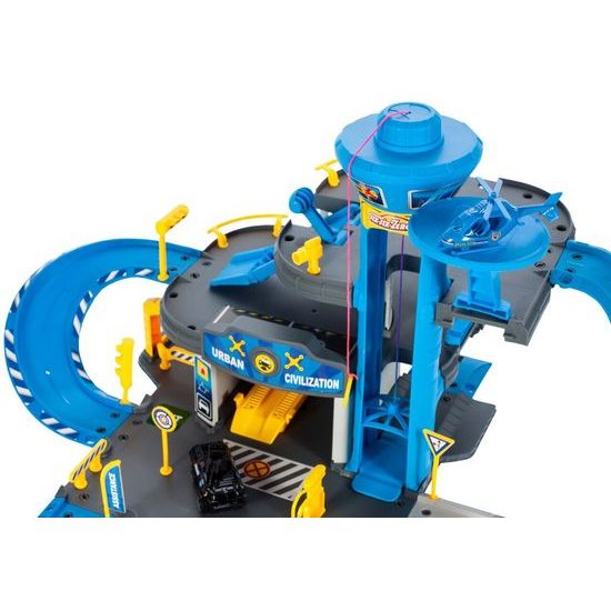 Policejní centrum s dráhou, autíčky a helikoptérou Police Station