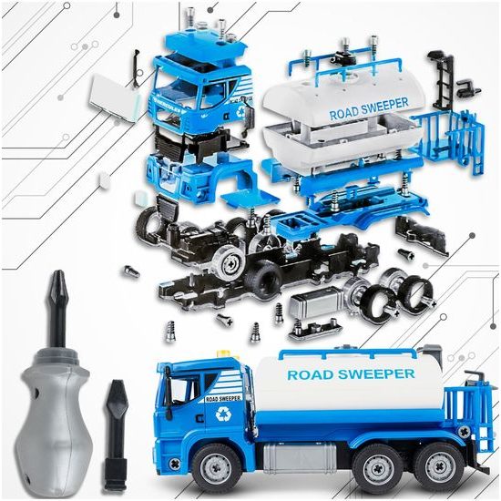 Šroubovací cisterna v kufříku se světly a zvuky Tank Truck