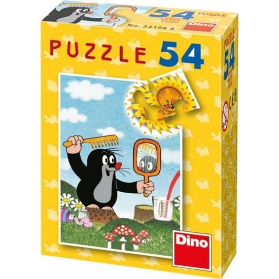 Minipuzzle Krtek 8 druhů 54 dílků