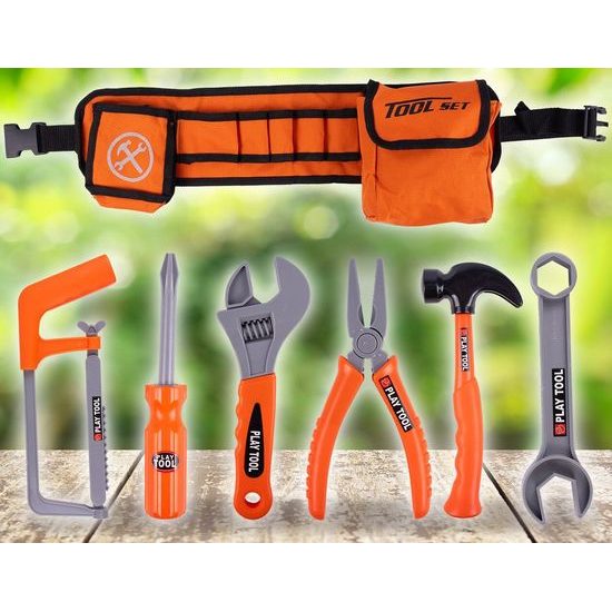 Sada dětského nářadí s helmou Malý opravář