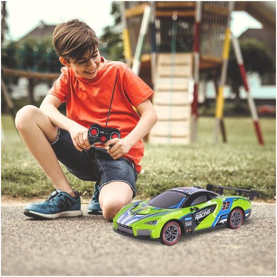 Autíčko na dálkové ovládání s LED podsvícením Speed Racing 1:12 - zelené