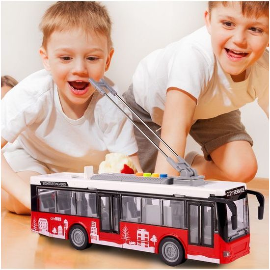 Dětský autobus se světlem a zvuky City Bus 1:16