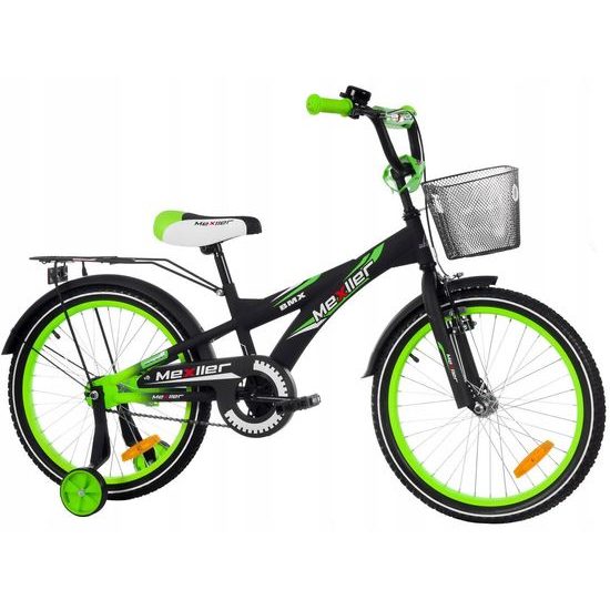 Mexller dětské kolo BMX 20" černozelená