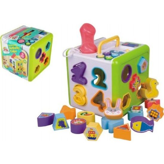 Vkládačka telefon kostka pro nejmenší 18ks na baterie