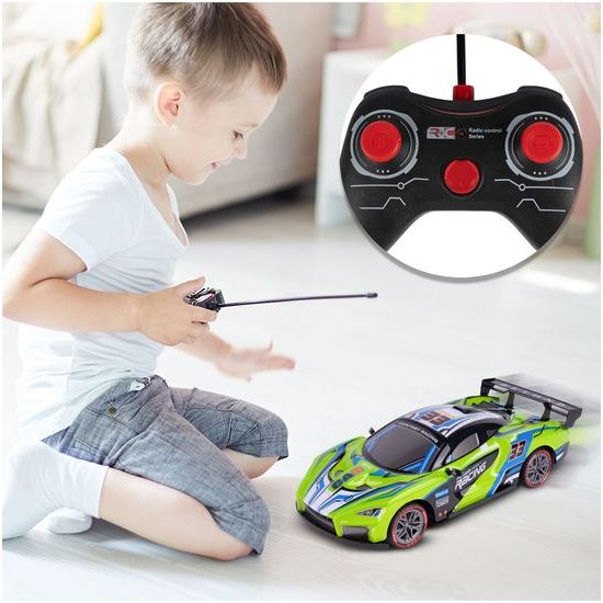 Autíčko na dálkové ovládání s LED podsvícením Speed Racing 1:12 - zelené