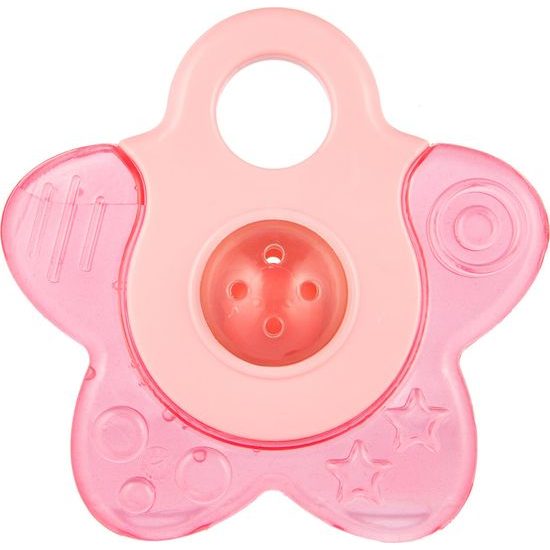 Canpol Babies Canpol babies Kousátko vodní s chrastítkem - Hvězdička - růžová