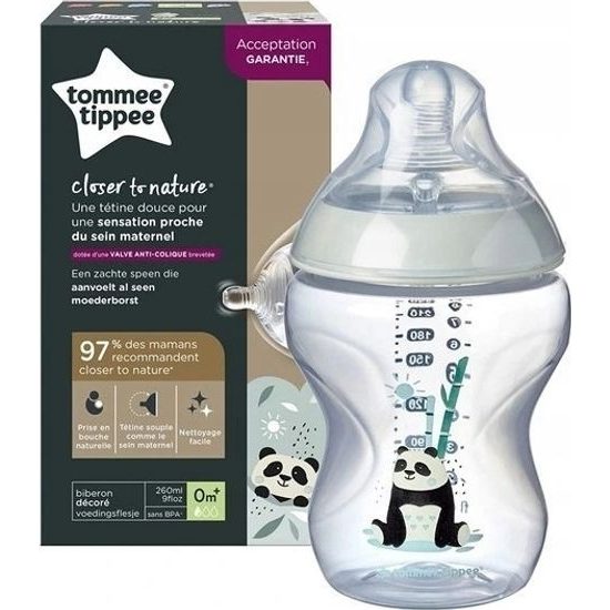Tommee Tippee kojenecká láhev C2N 1 ks růžová 260 ml