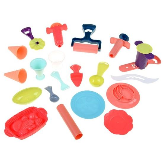 Modelovací plastelína s cukrářským příslušentsvím pro děti 8 barev Funny Doh