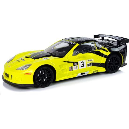 Sportovní závodní auto na dálkové ovládání - žluté