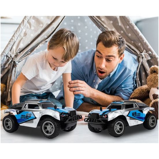 Terénní auto na dálkové ovládání Mountain Champion 1:18 modro-zelené