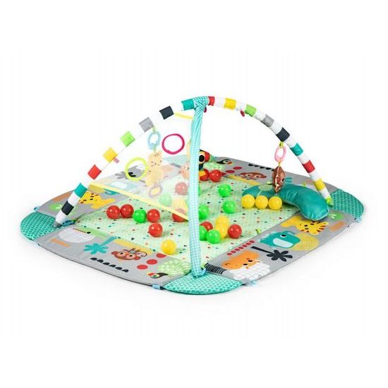 Ecotoys hrací deka 5v1 se 30 míčky Your Way Ball Play zelená