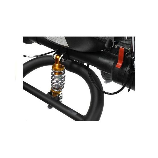 Majlo Toys oboustranná tříkolka s nafukovacími koly PRO700 stříbrná