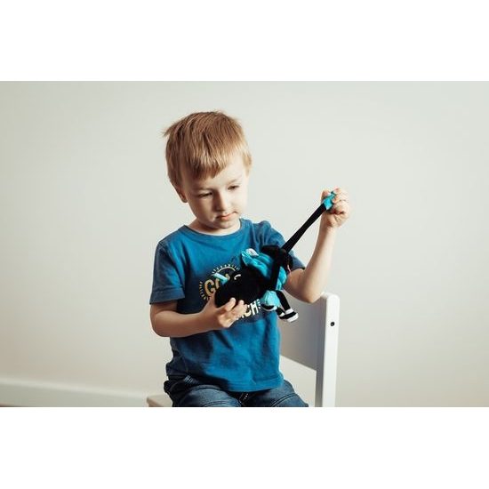 Kontrastní vibrující jednorožec modrý