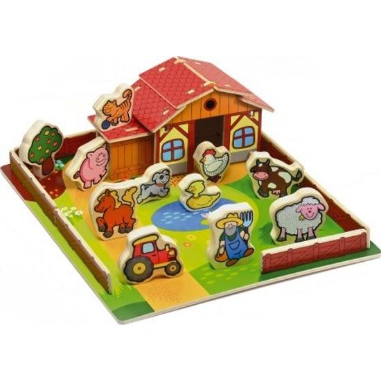Domeček dřevěná farma - Moje první zvířátka