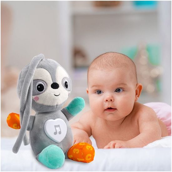 Interaktivní plyšový lenochod na baterie Little Animal