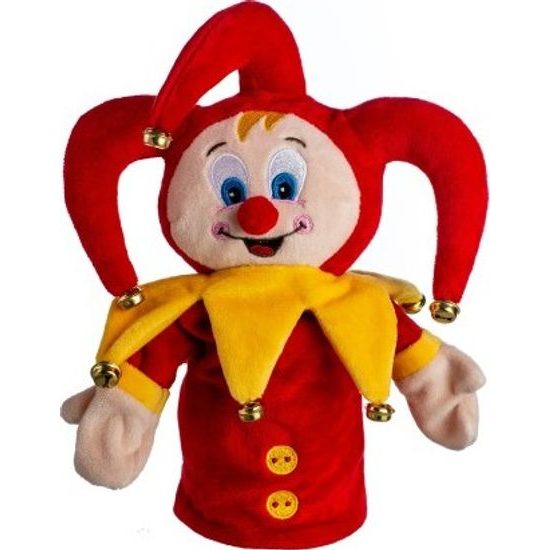 Kašpárek - maňásek na ruku s rolničkami