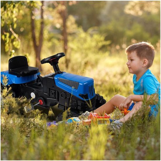 Dětský šlapací traktor Active Pedal modrý