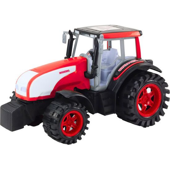 Velký zemědělský traktor červený 35cm
