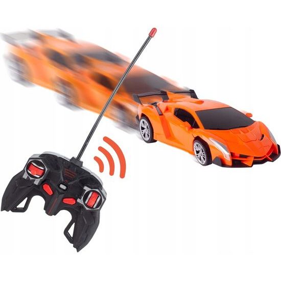 Robot transformer 2v1 Robocar 1:18 oranžový