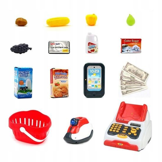 Doris moderní dětská pokladna s terminálem Cash Register