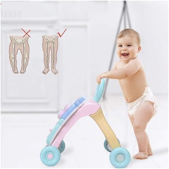 ROZBALENO Interaktivní chodítko s hracím panelem 2v1 Bunny Stroller