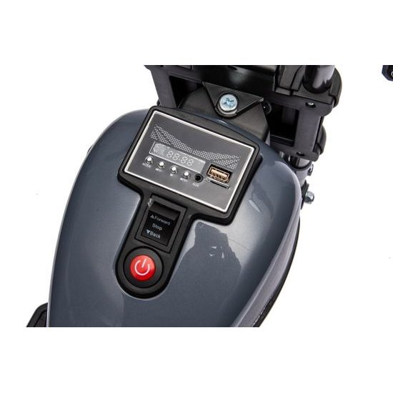 Dětská elektrická motorka Faster - šedá