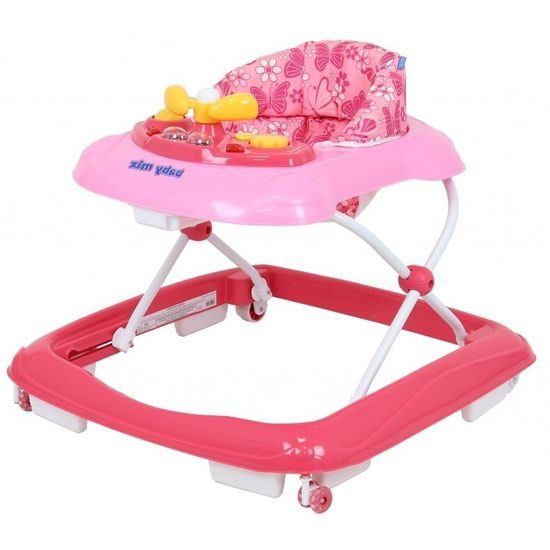 Baby Mix dětské vzdělávací chodítko růžové