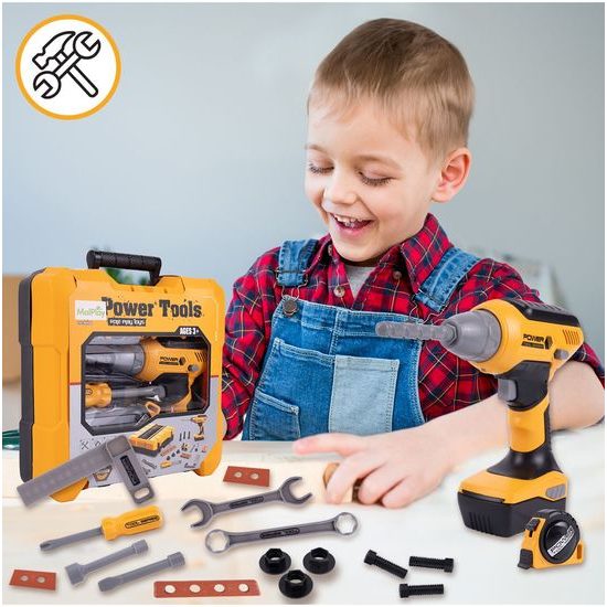 Dětské nářadí s vrtačkou na baterie v kufříku Power Tools