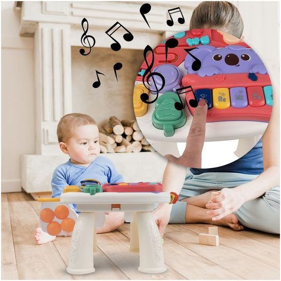 Edukační stoleček s piankem a zvuky 2v1 Koala