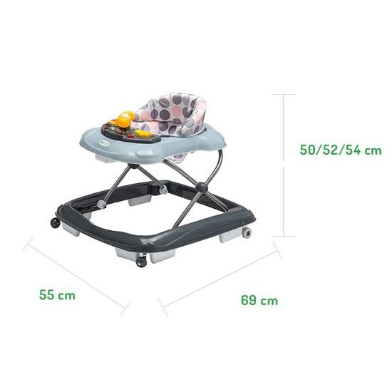 Ecotoys dětské vzdělávací chodítko šedé