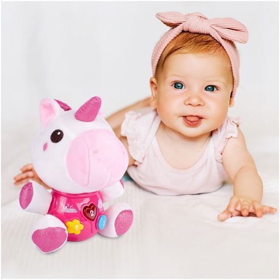 Interaktivní plyšový jednorožec na baterie Magic Unicorn