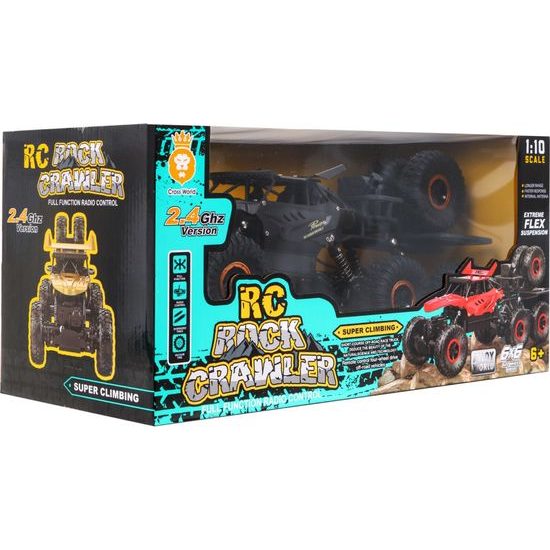 Auto na dálkové ovládání šestikolové Monster Truck oranžové 1:18