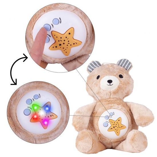 Plyšový medvídek s projektorem a melodiemi Cuddle Bear