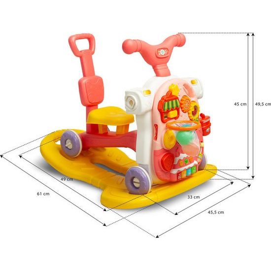 Multifunkční dětské chodítko Toyz 5v1 tyrkysové