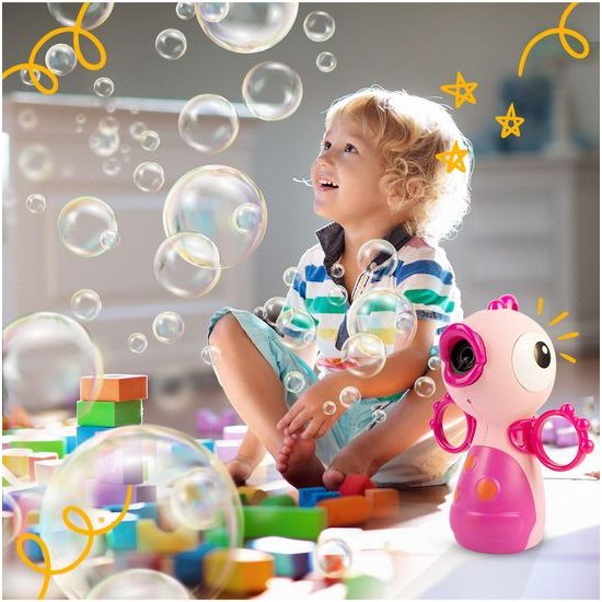 Bublifuk na baterie Růžový ptáček