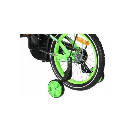 Mexller dětské kolo BMX 16" s vodící tyčí černozelené