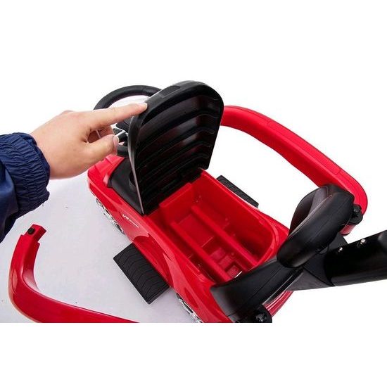 Baby Mix odrážedlo Mercedes AMG C63 s vodící tyčí 3v1 červené