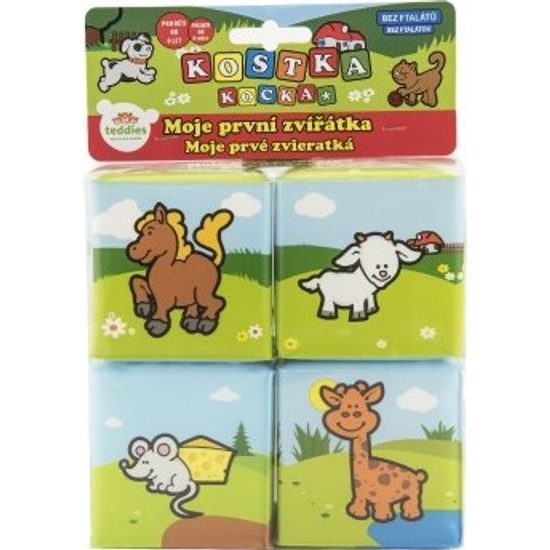 Kostky - Moje první zvířátka 4 ks